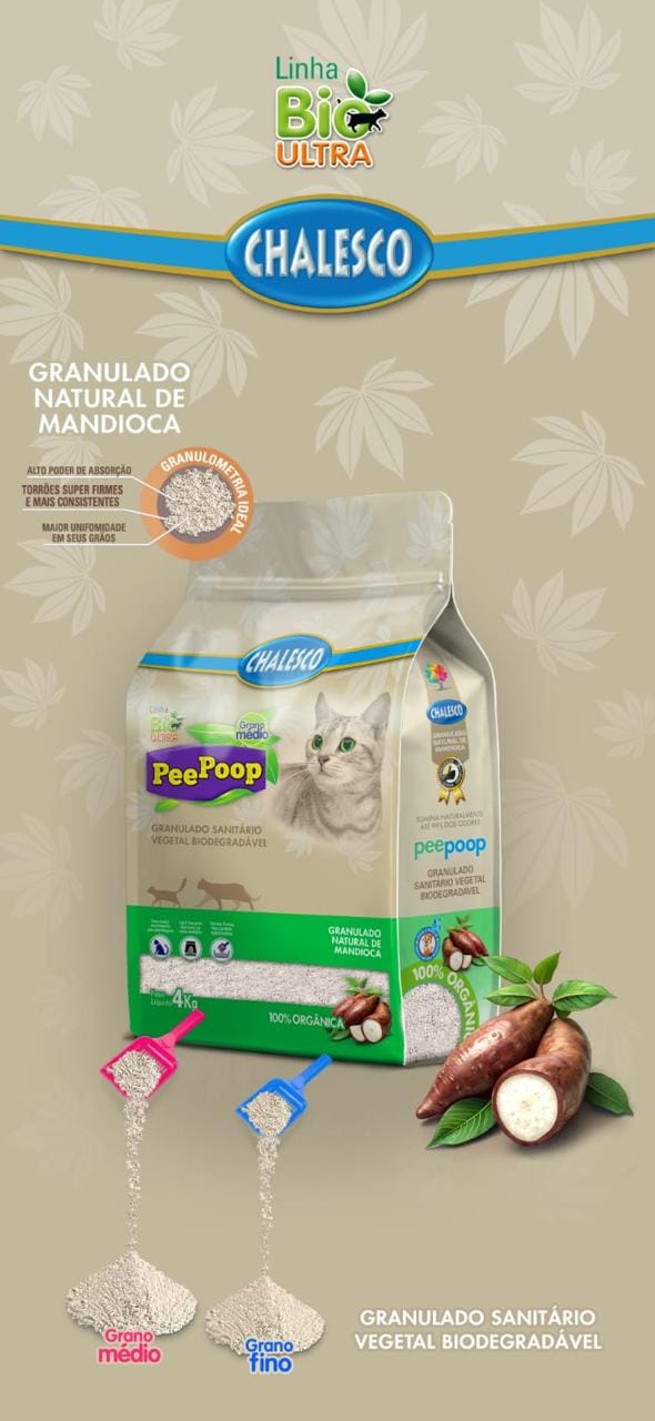 Chalesco Pee Poop 4kg — oferta na PetCare Xingu
