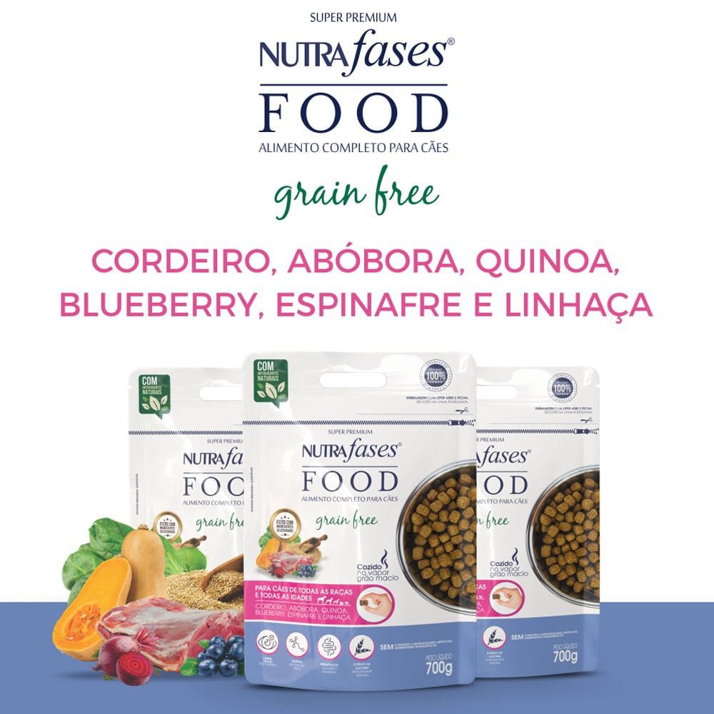 NutraFases Food Grain Free 700g — oferta na PetCare Xingu
